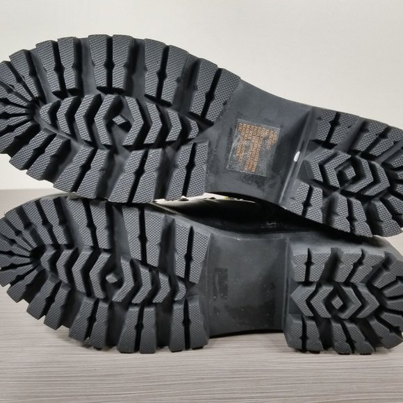 Steve Madden Aniko Combat Boot, Black Faux Leather, Womens Size 8 M - Picture 10 of 10